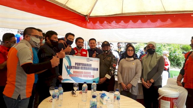 Bersama PMI Makassar, Forum CSR Sulsel Serahkan Bantuan ke Bupati Jeneponto dan Bantaeng