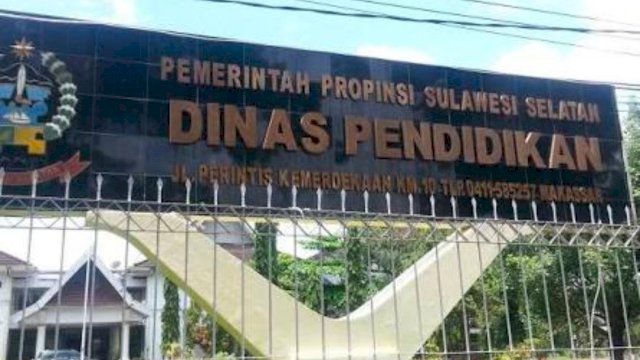 Kantor Dinas Pendidikan Sulsel.