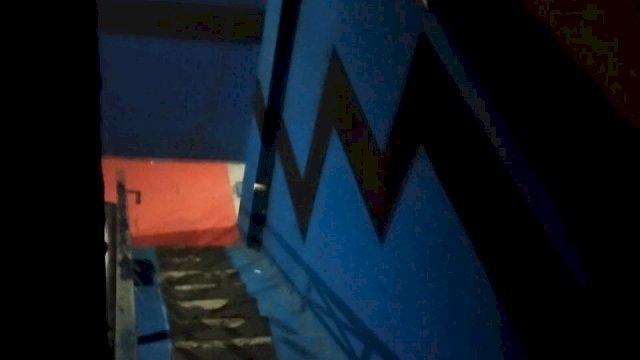 Tangga naik ke lantai 2 salah satu THM di Jalan Kemakmuran Watansoppeng, Kabupaten Soppeng, Rabu (05/08/2020).