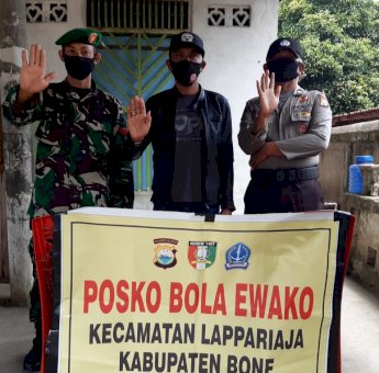 Polsek Lappariaja Bone Bentuk Posko Bola Ewako Perangi Covid-19