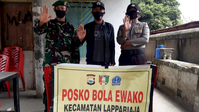 Polsek Lappariaja Bone Bentuk Posko Bola Ewako Perangi Covid-19