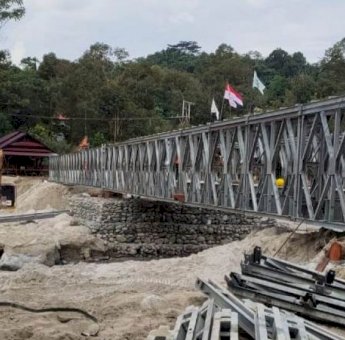 Begini Kondisi Terkini Jembatan Bailey di Masamba yang Terputus Akibat Banjir Bandang, Hitungan Hari Sudah Bisa Dilalui