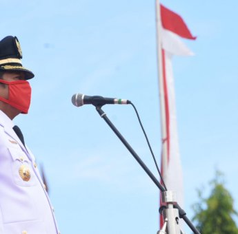 Upacara HUT RI Ke-75 Dipusatkan di Halaman Kantor Bupati Soppeng Diselimuti Rasa Haru