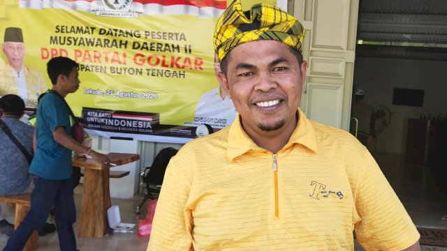 Sekretaris Umum Kosgoro Sulawesi Tenggara, La Ode Syamsul Bahri (Bojes).