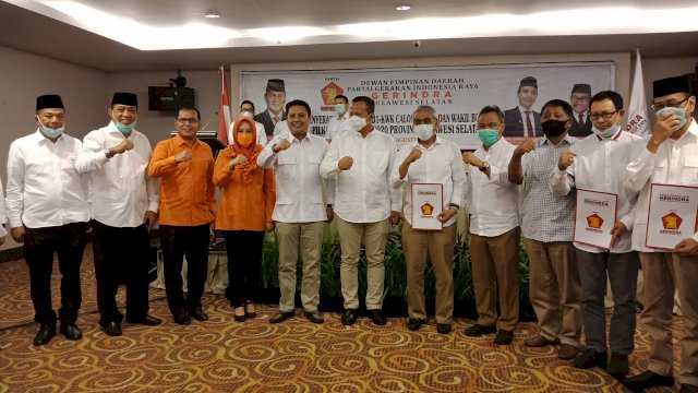 Sepuluh Paslon di Sulsel Terima B1-KWK Gerindra Dari Edhy Prabowo