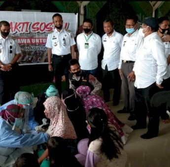 Program Rutin, Kemawa Gelar Baksos di Lokasi Pasca Banjir Kabupaten Wajo