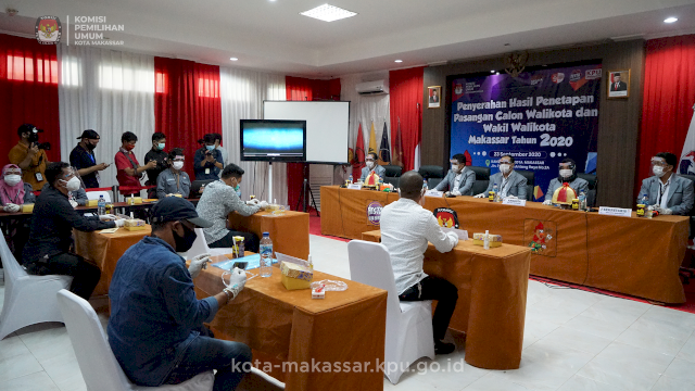 Sah! KPU Tetapkan Empat Paslon Bertarung di Pilwali Makassar 2020