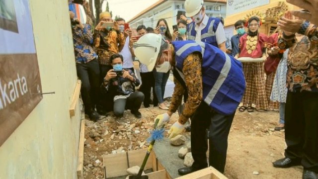 NA Letakkan Batu Pertama Gedung Baru Asrama Putri Anging Mammiri Yogyakarta
