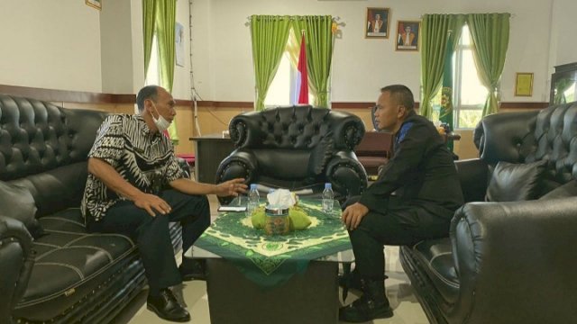 Perkuat Sinergitas, Danyon C Pelopor Silaturahmi Dengan Ketua Pengadilan Negeri Watampone
