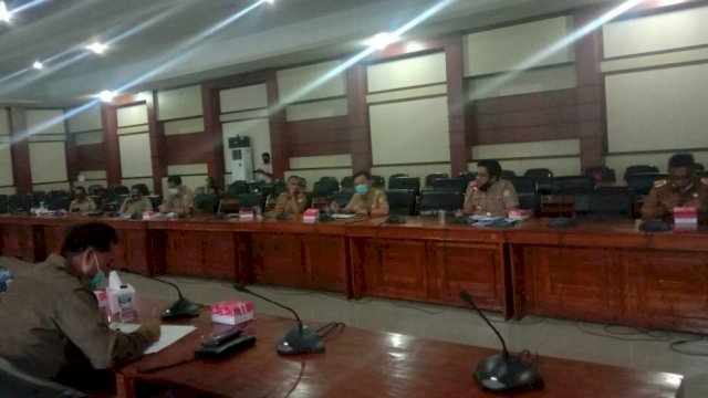 Rapat Komisi III DPRD Sultra bersama Diskominfo Sultra, Senin (07/09/2020).