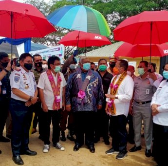 Launching Pembangunan Infrastruktur Darat di Sultra, Ali Mazi Paparkan Program