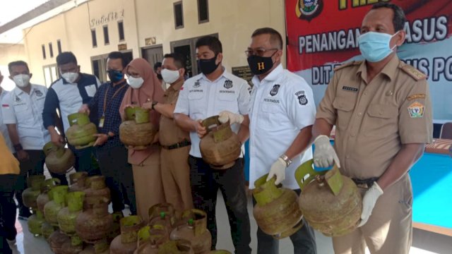 Reskrimsus Polda Sultra Ungkap Pelaku Perdagangan Tabung Gas Ilegal