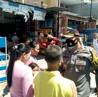 Bersama AJO Indonesia, Polres Sinjai Edukasi Warga Pentingnya Menggunakan Masker