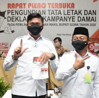 Pilkada Gowa 2020: Foto Pasangan Adnan-Kio Berada di Sebelah Kanan Kertas Surat Suara