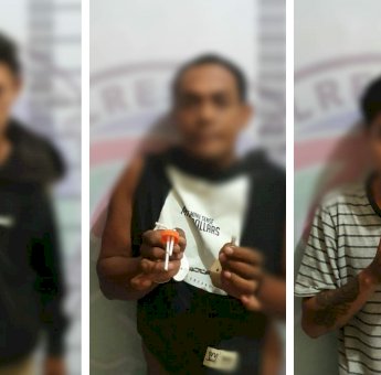 Diduga Jadi Pengedar dan Pemakai Sabu, 3 Lelaki di Soppeng Diamankan Polisi
