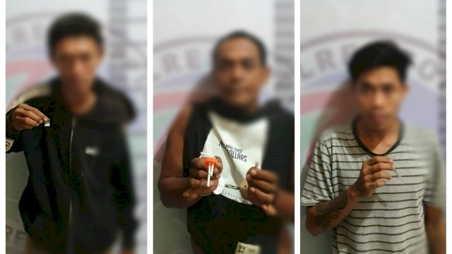 Diduga Jadi Pengedar dan Pemakai Sabu, 3 Lelaki di Soppeng Diamankan Polisi