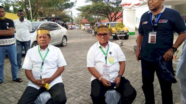 Jumpa Pers Calon Bupati dan Wakil Bupati Soppeng Andi Kaswadi Razak dan Luthfi Halide, Jumat (04/09/2020).