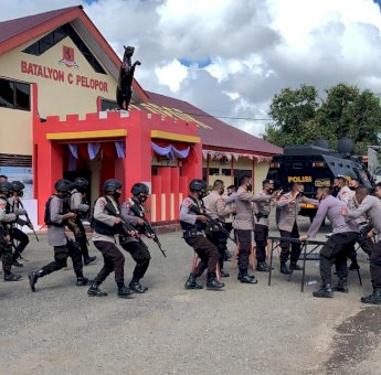 Batalyon C Brimobda Sulsel Permantapkan Kesiapan Pengamanan untuk Pilkada Serentak 2020