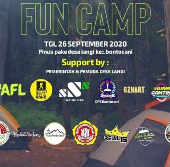 Pemuda Langi Adakan Fun Camp Hutan Pinus Pake’