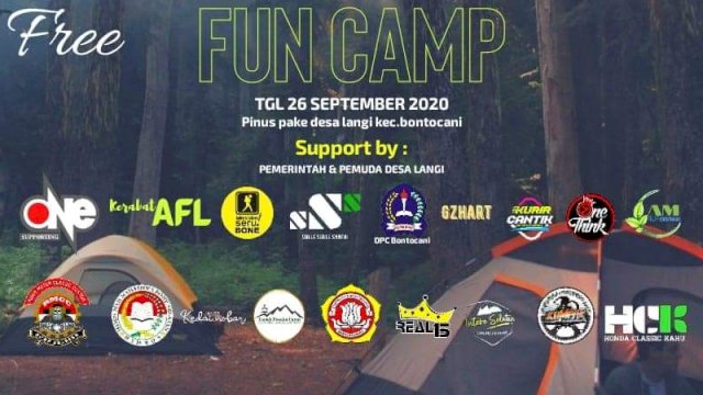 Pemuda Langi Adakan Fun Camp Hutan Pinus Pake’