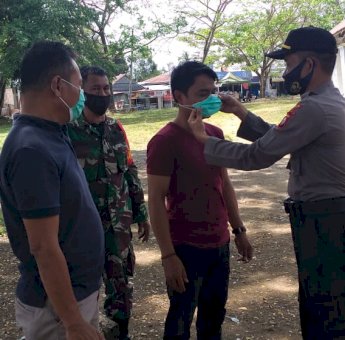 Tegas Dalam Operasi Yustisi Penanganan Covid-19, Ini Pesan Wakapolsek Lapri Bone