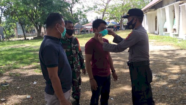 Tegas Dalam Operasi Yustisi Penanganan Covid-19, Ini Pesan Wakapolsek Lapri Bone