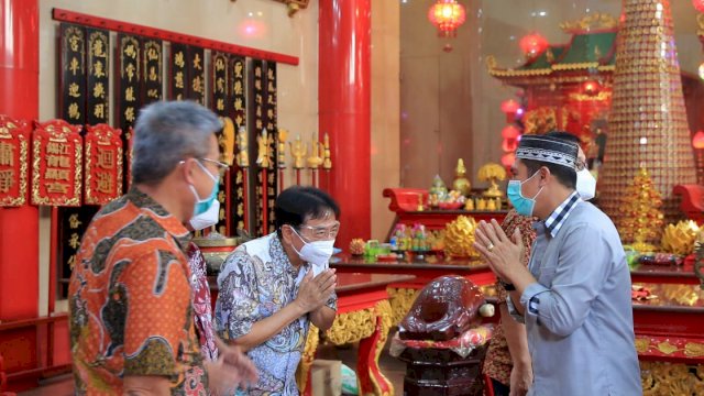Pilwali Makassar 2020. Deng Ical Silaturahmi Pengurus Yayasan Kelenteng Xian Ma