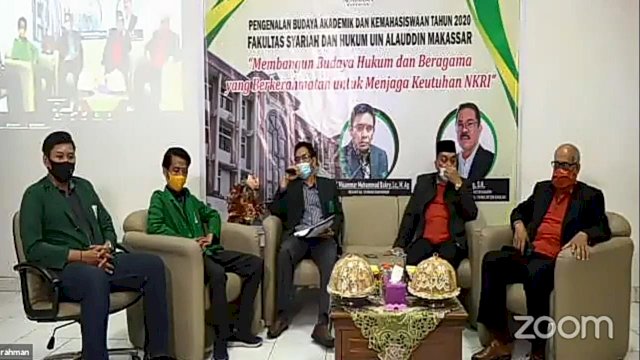 PBAK Secara Daring, Begini Pesan Dekan Fakultas Syariah UIN Alauddin Makassar