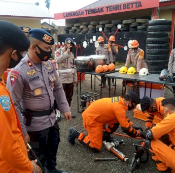 Gelar Apel Siaga, Brimob Bone Siap Antisipasi Bencana Alam di Wilayah Polda Sulsel