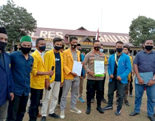 Satu Tahun Kematian Randi-Yusuf, Aliansi Mahasiswa Baubau Bersatu Dialog Bersama Kapolres