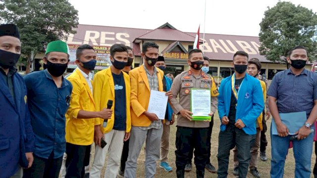 Satu Tahun Kematian Randi-Yusuf, Aliansi Mahasiswa Baubau Bersatu Dialog Bersama Kapolres