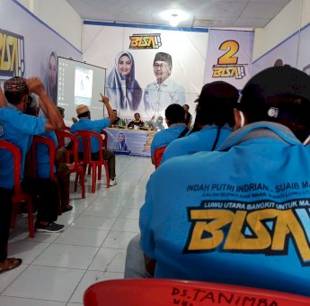 Pilkada Lutra 2020, Kukuhkan Tim Kecamatan di Bone-Bone Indah: Narasi BISA Narasi Positif