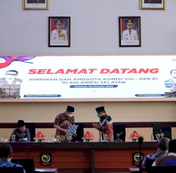 Disambut Wagub Sulsel, Komisi VIII DPR RI Serap Masukan RUU Penanggulangan Bencana
