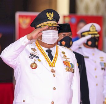HUT TNI Ke-75, Gubernur Sultra Ali Mazi: Tidak Ada Tawar Menawar Demi Memperkokoh NKRI