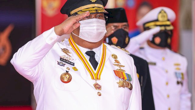 HUT TNI Ke-75, Gubernur Sultra Ali Mazi: Tidak Ada Tawar Menawar Demi Memperkokoh NKRI