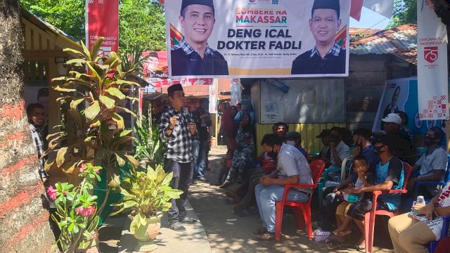 Pilwali Makassar 2020. Masuk Lorong, Daeng Ical Sambangi Warga Kelurahan Tallo