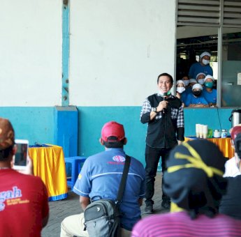 Pilwali Makassar 2020. Silaturrahmi Bersama Pekerja PT Megahputra Sejahtera, Deng Ical: Politik Harus Diisi Orang Baik