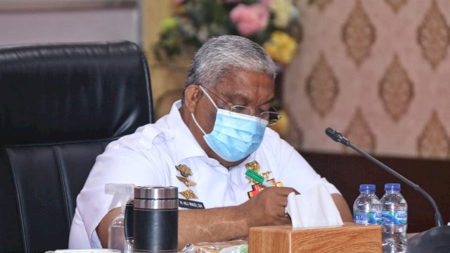 Gubernur Sultra Ali Mazi, Mengikuti Rakor APPSI, Rabu (14/10/2020).