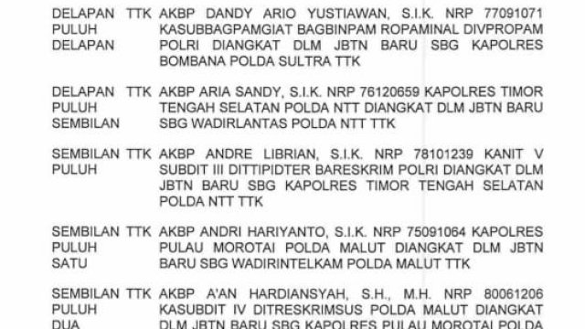 Surat Telegram Kapolri ST/2935/Kep./2020