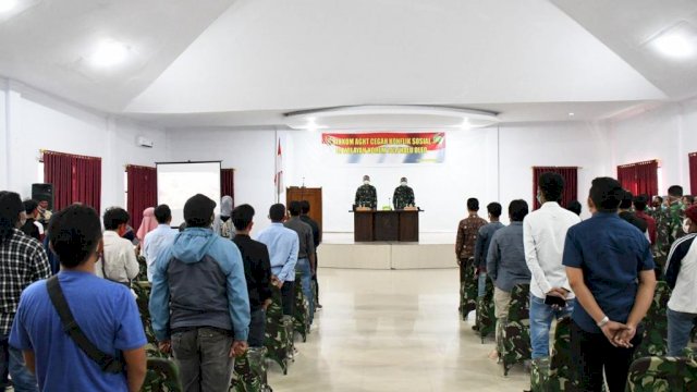 Pelaksanaan kegiatan Binkom AGHT oleh Korem 143/HO, Jum'at (16/10/20)