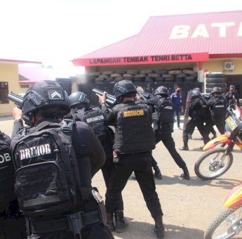 Antisipasi Kericuhan Saat Aksi Unras, Danyon C Pelopor Pimpin Langsung “Latihan” Anti Anarkhis