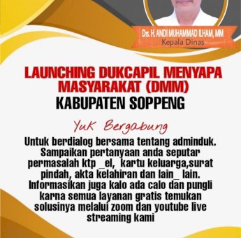 Launching Program Dukcapil Soppeng Menyapa, Ini Tujuannya