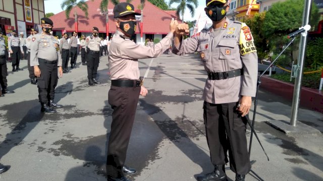 Perkuat Pengamanan di Makassar, Polres Gowa kirim 60 Personil Bersama Peralatan Anti Huru Hara