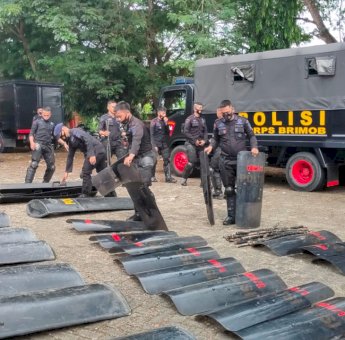 Masyarakat Evaluasi Kepemimpinan Tafaddal Jilid II, 1 SSK Brimob Batalyon C Pelopor Disiagakan