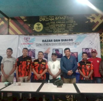 Adakan Dialog Publik, DPC SAPMA PP Mubar Siap Kawal Masuknya PT. WSA