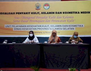 DWP dan UPK4 Dinas Kesehatan Sulsel Gelar Sosialisasi Penyakit Kulit, Kelamin, dan Kosmetika Medik