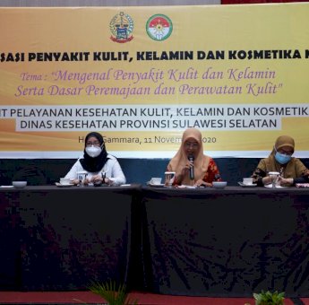 DWP dan UPK4 Dinas Kesehatan Sulsel Gelar Sosialisasi Penyakit Kulit, Kelamin, dan Kosmetika Medik