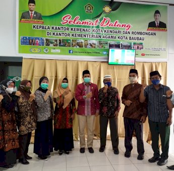 Kemanag Baubau Terima Kunjungan Kemenag Kendari