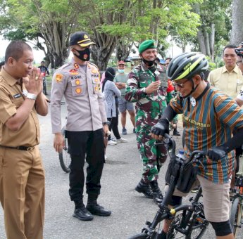 Bersepeda di Bumi Latemmamala, Segini Jarak Tempuh yang Dilalui Kepala BPK Sulsel