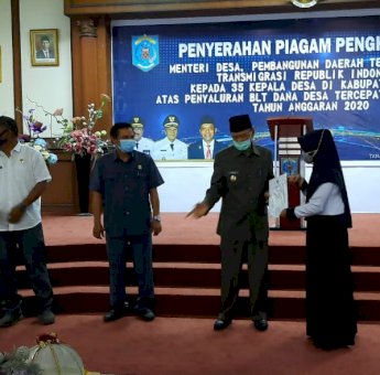 35 Kades Penyalur BLT Dana Desa Tercepat di Paser Terima Penghargaan Dari Menteri Desa